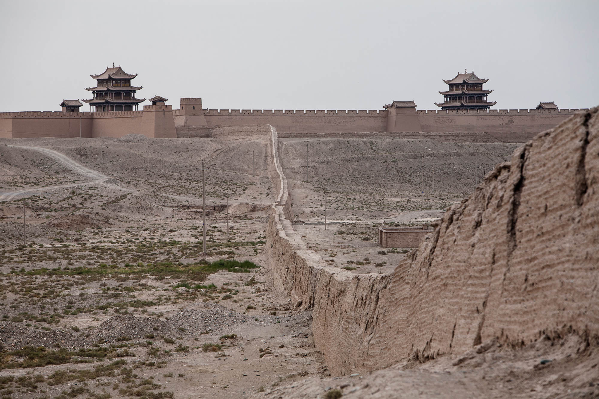 Jiayuguan Fort with Wall