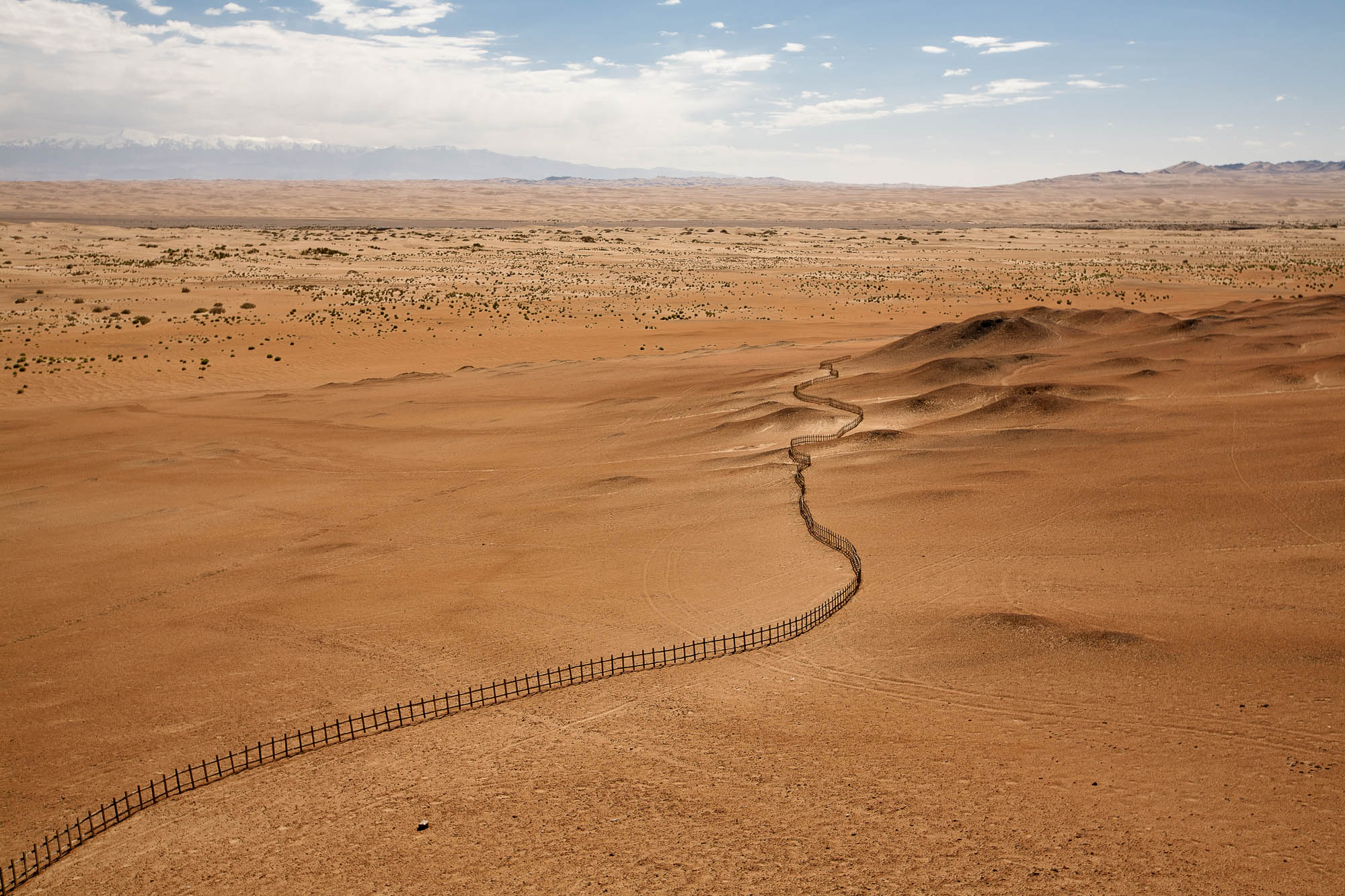 fence through the desert