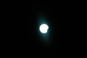 start of the eclipse