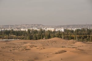 Shanshan and the desert