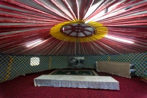 within my yurt
