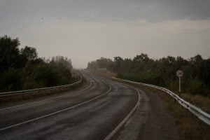 rain on the road