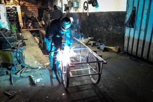 welding the Caboose