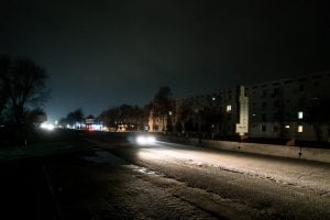 Yangiyul at night