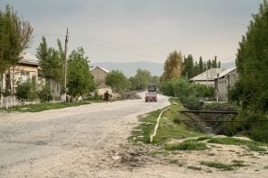 country road near Samarkand