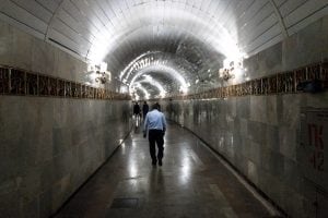 changing metro lines in Tashkent