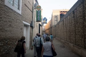 tourists in Bukhara
