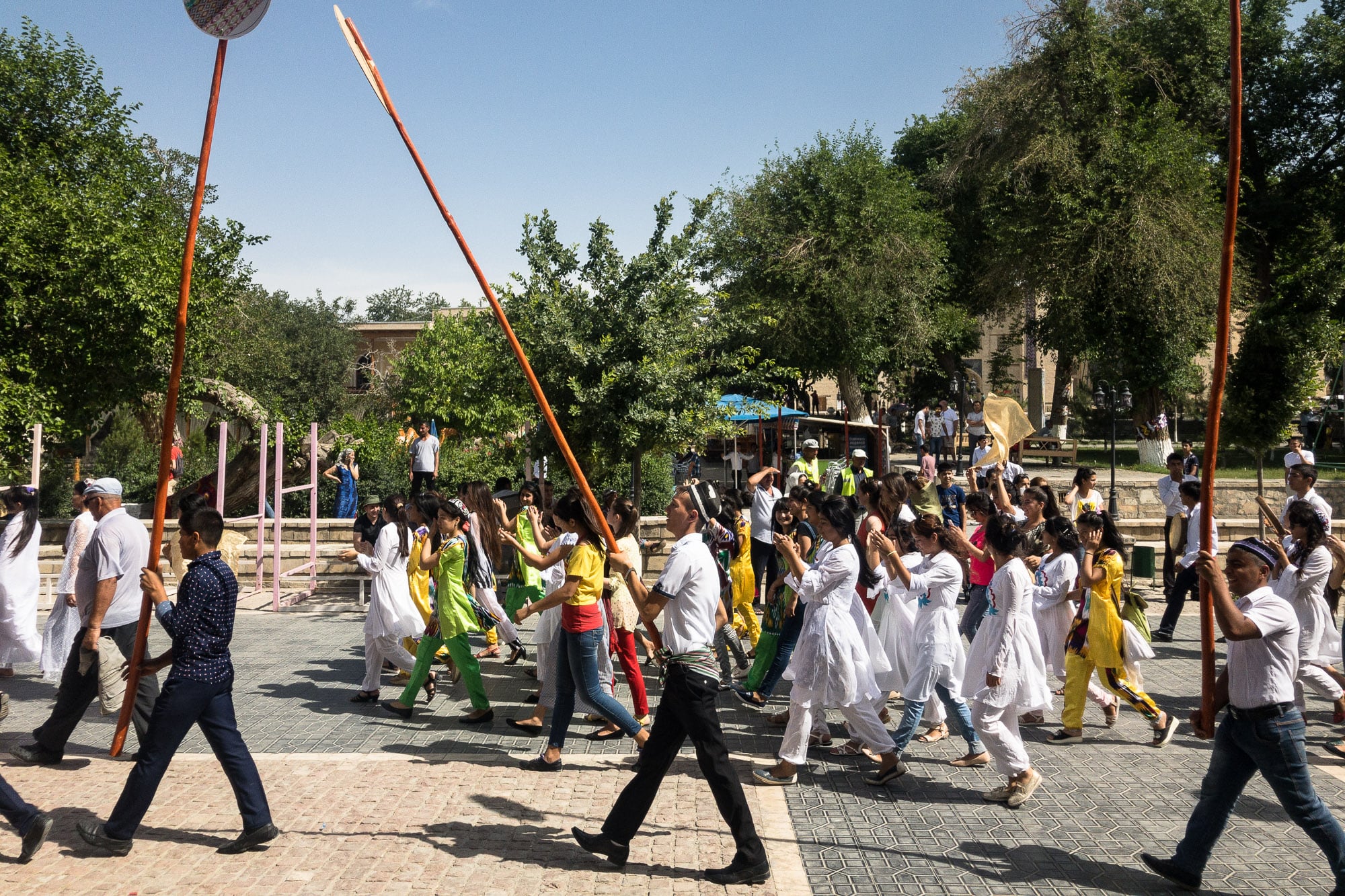festival preparations in Bukhara