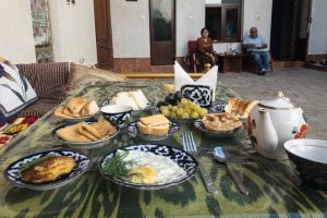 breakfast in Bukhara