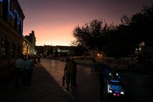 Bukhara at nightfall