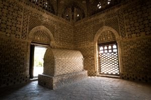 empty Samanid mausoleum
