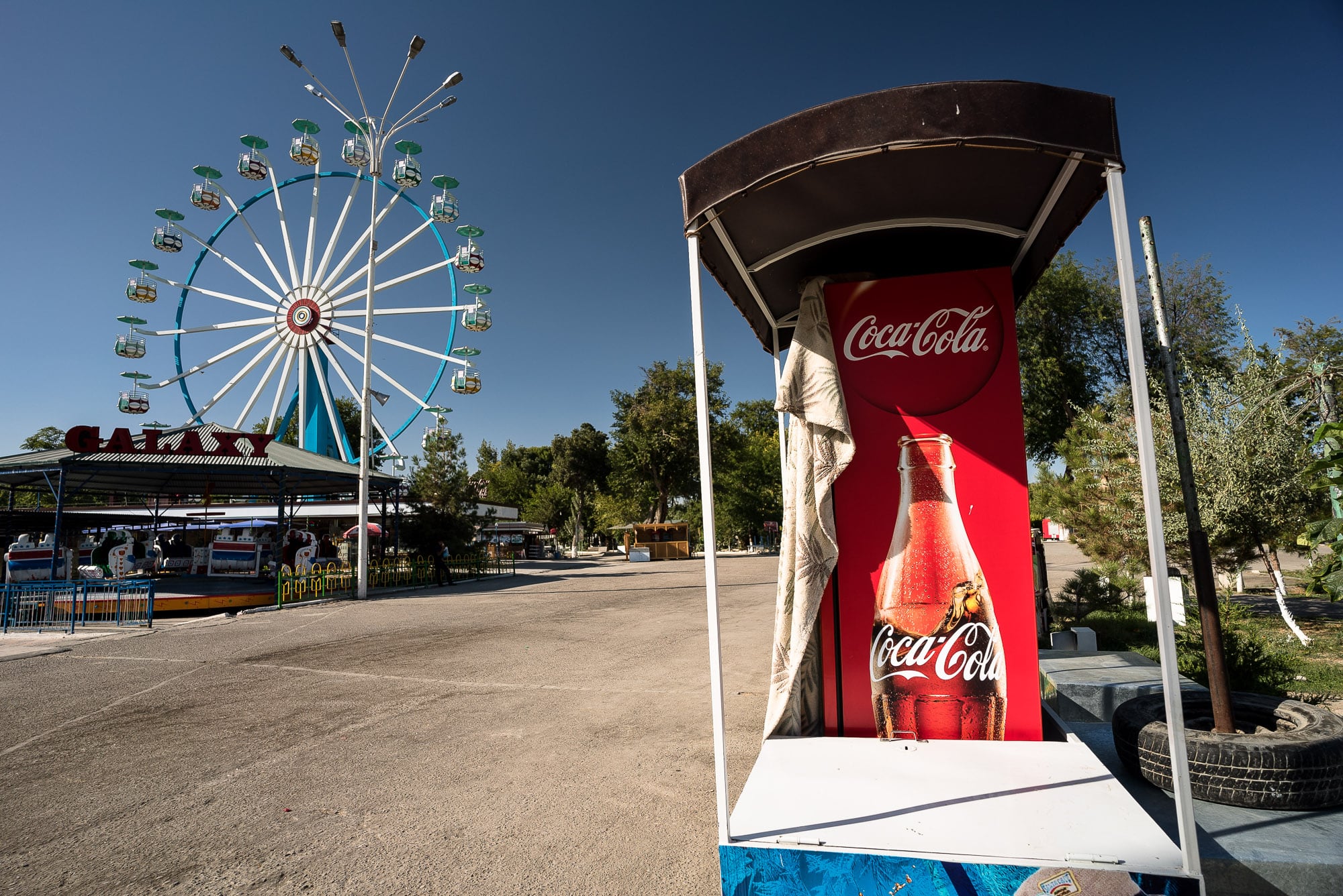 amusement park and cola