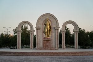 WWII monument in Turkmenabat