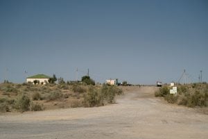 truck stop in the desert