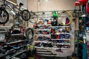 inside the bike shop