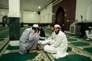 studying in the mosque