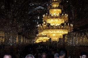 lights in the shrine of Imam Reza