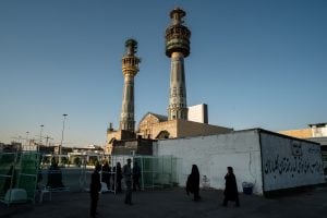 minarets of the shrine of Imam Reza
