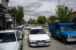 into traffic in Shirvan