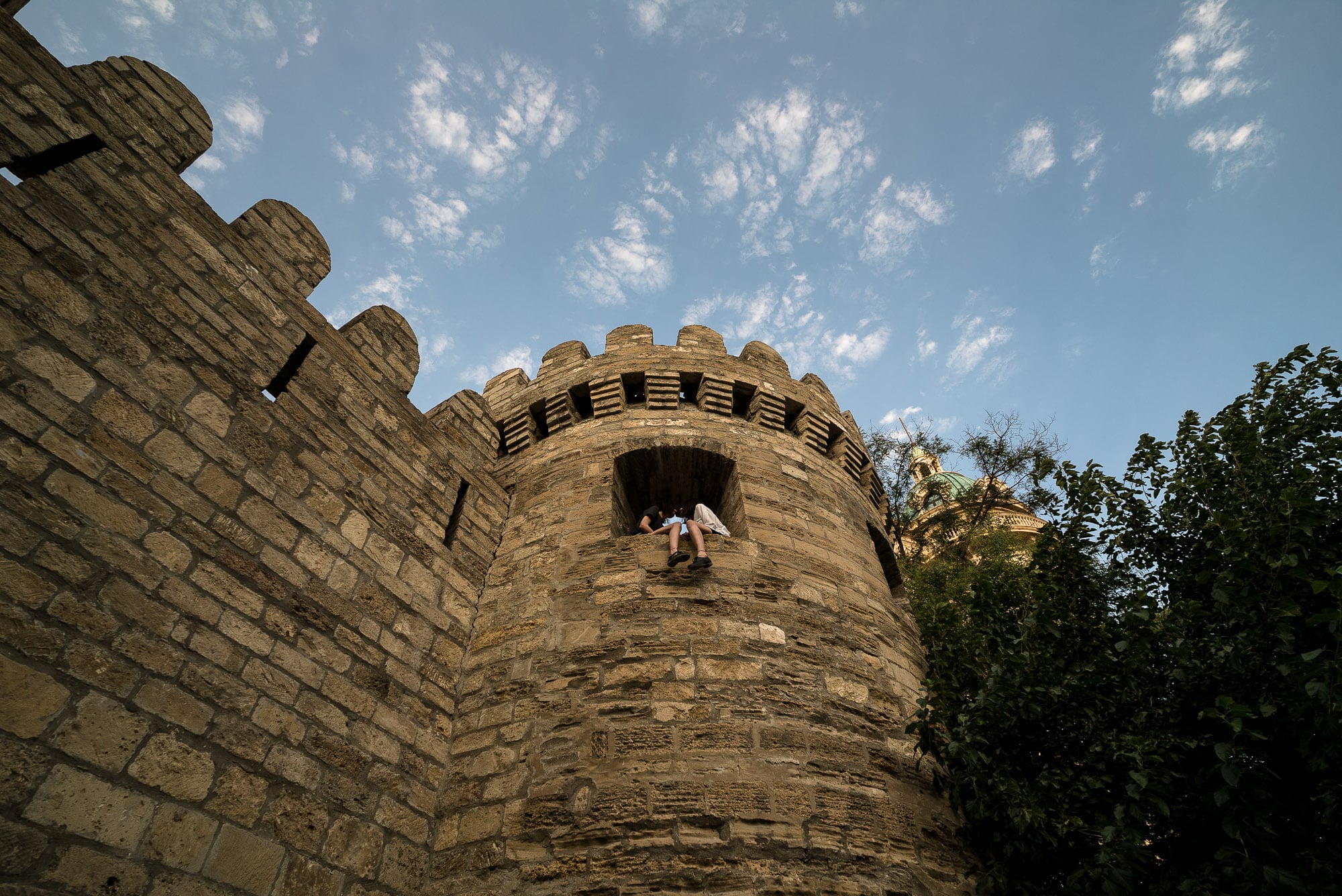 old wall in Baku