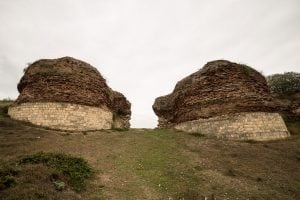 the remains of the city wall