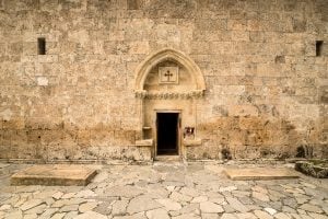 door of the Alban-Udi Church Chotari