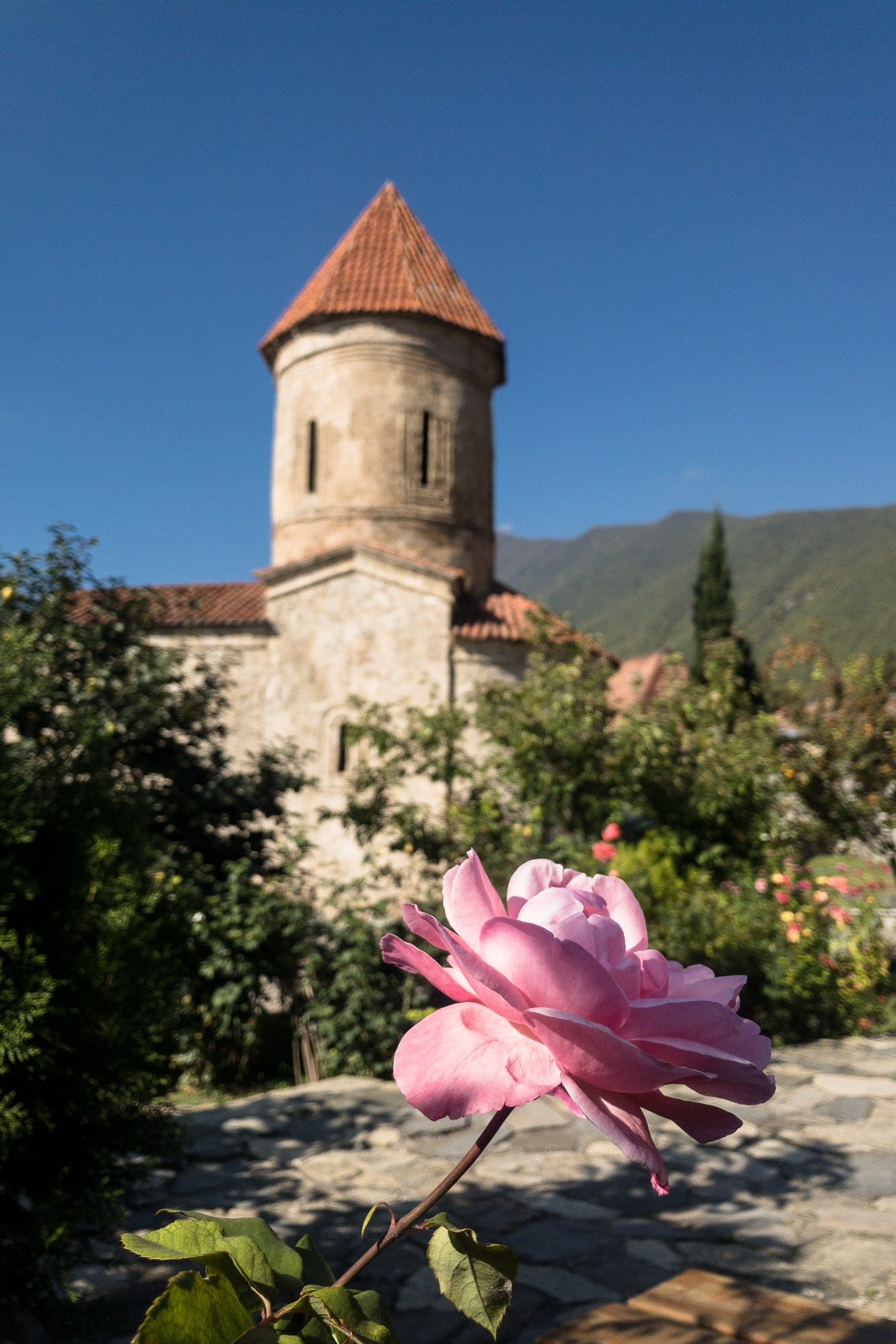flower with church