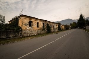 abandoned building in Lagodekhi