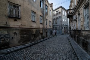 empty street in Tbilisi
