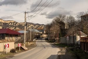 road through a Georgian village