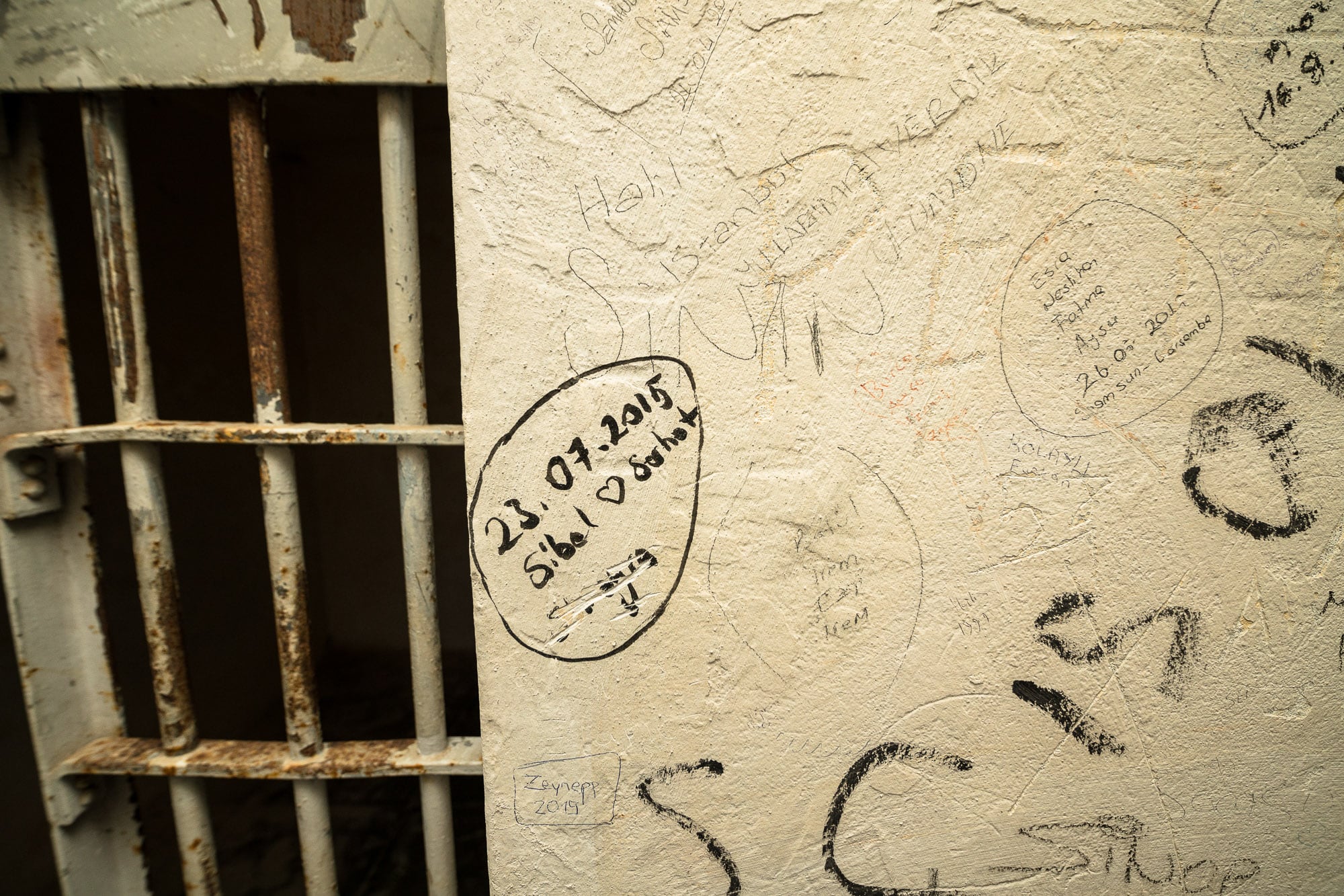 graffiti in Sinop Fortress Prison
