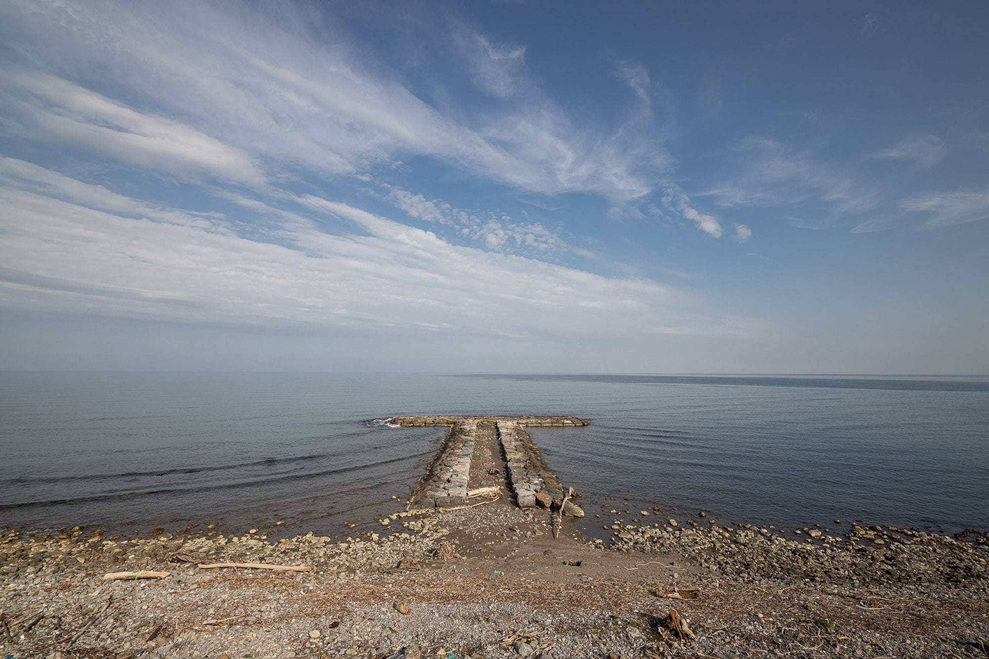 Calm sea near Türkeli