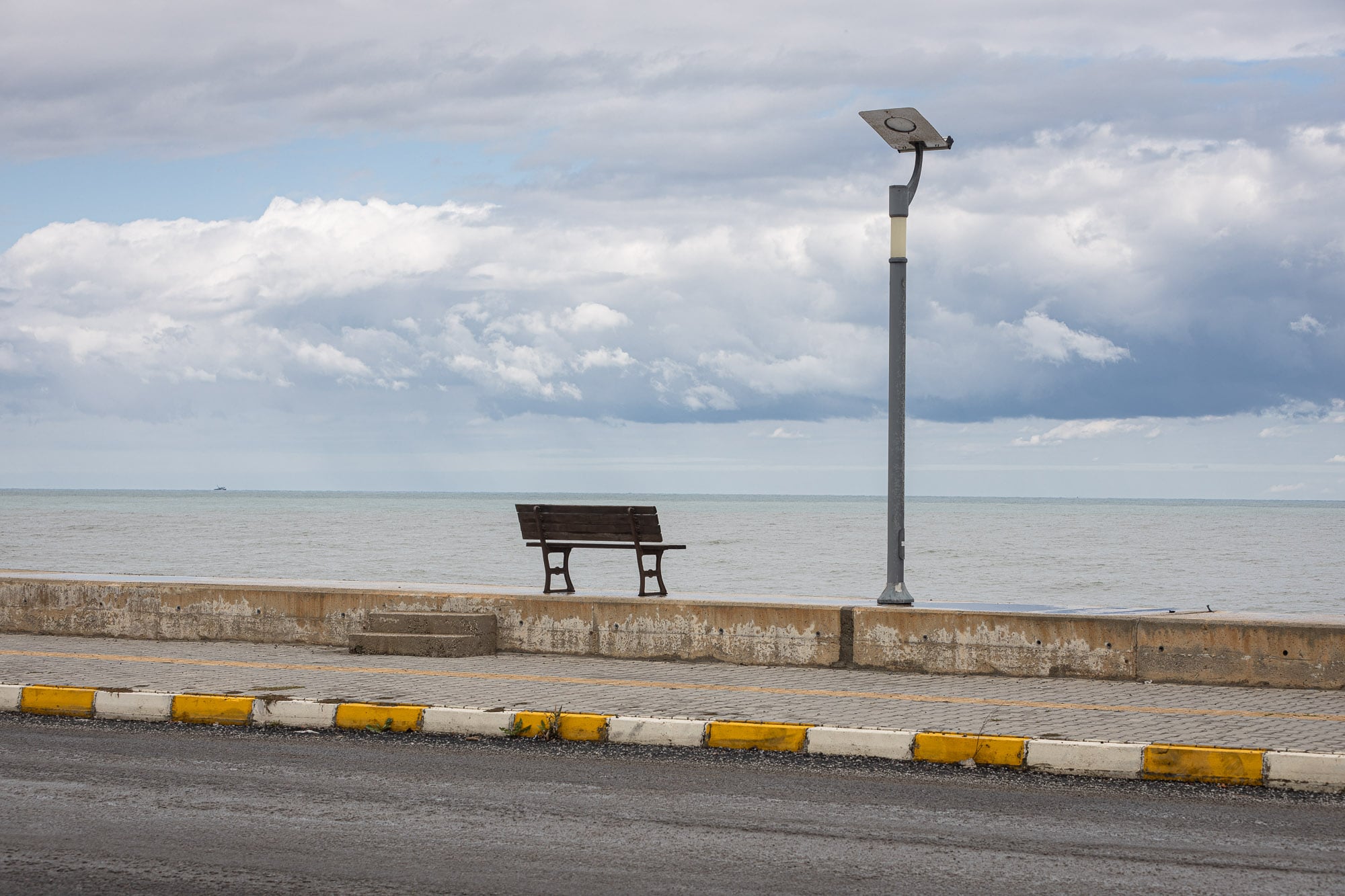bench overlooking the Black Sea in Catalzeytin