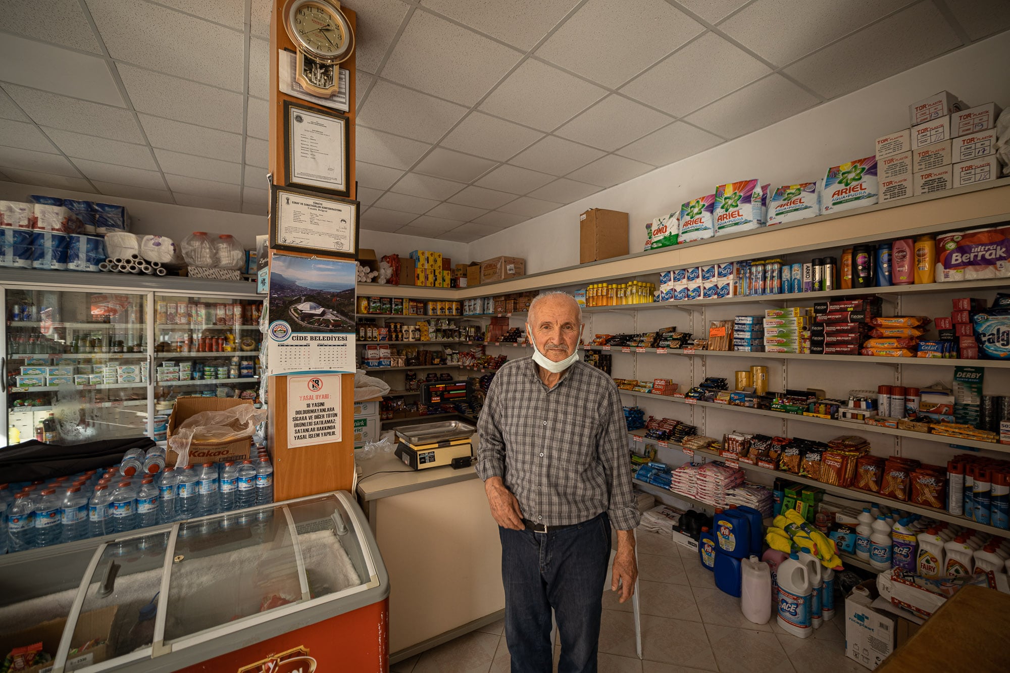 Shop owner in Sakalli