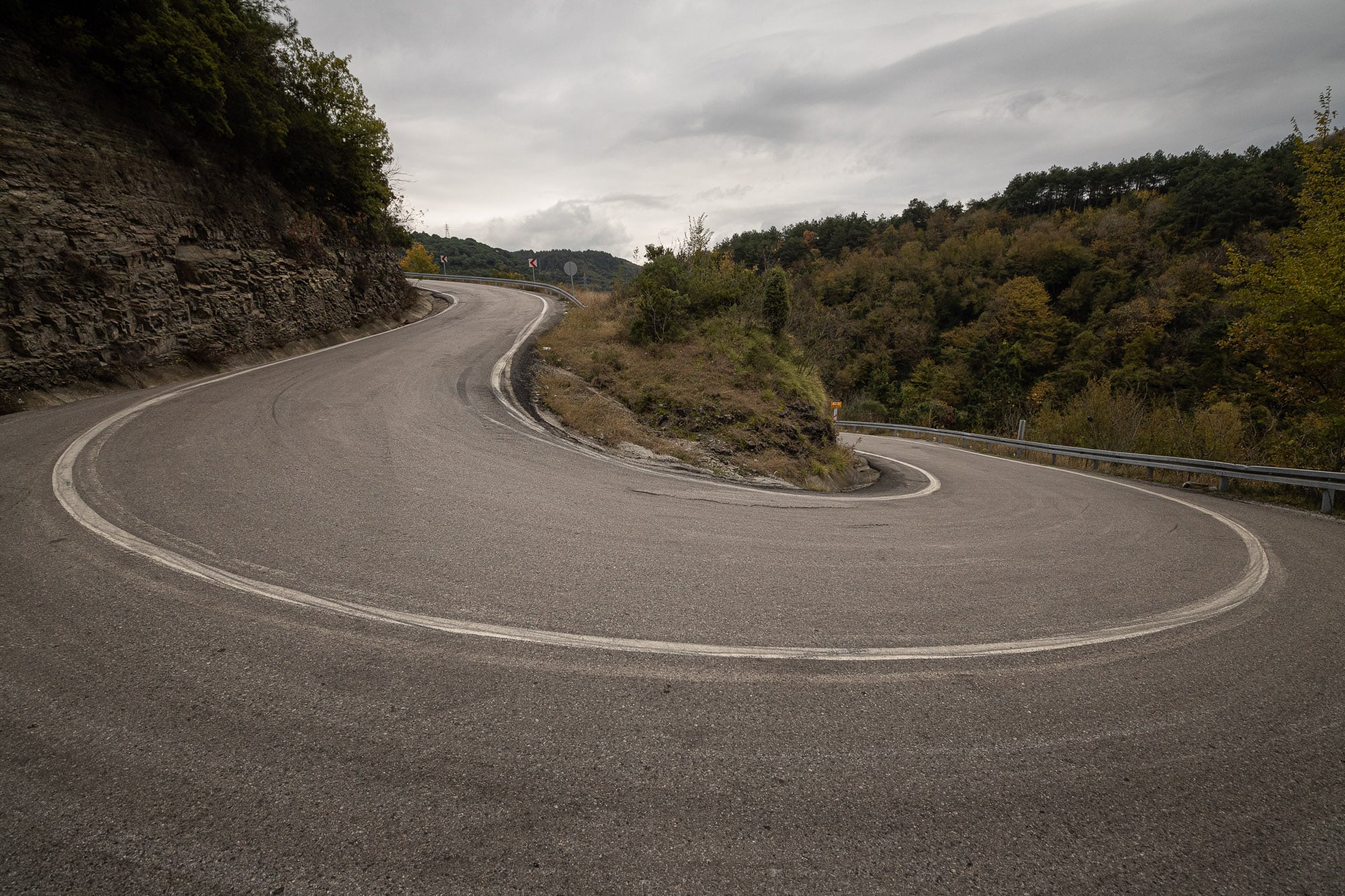 The winding parts of the road from Filyos to Catalagzi