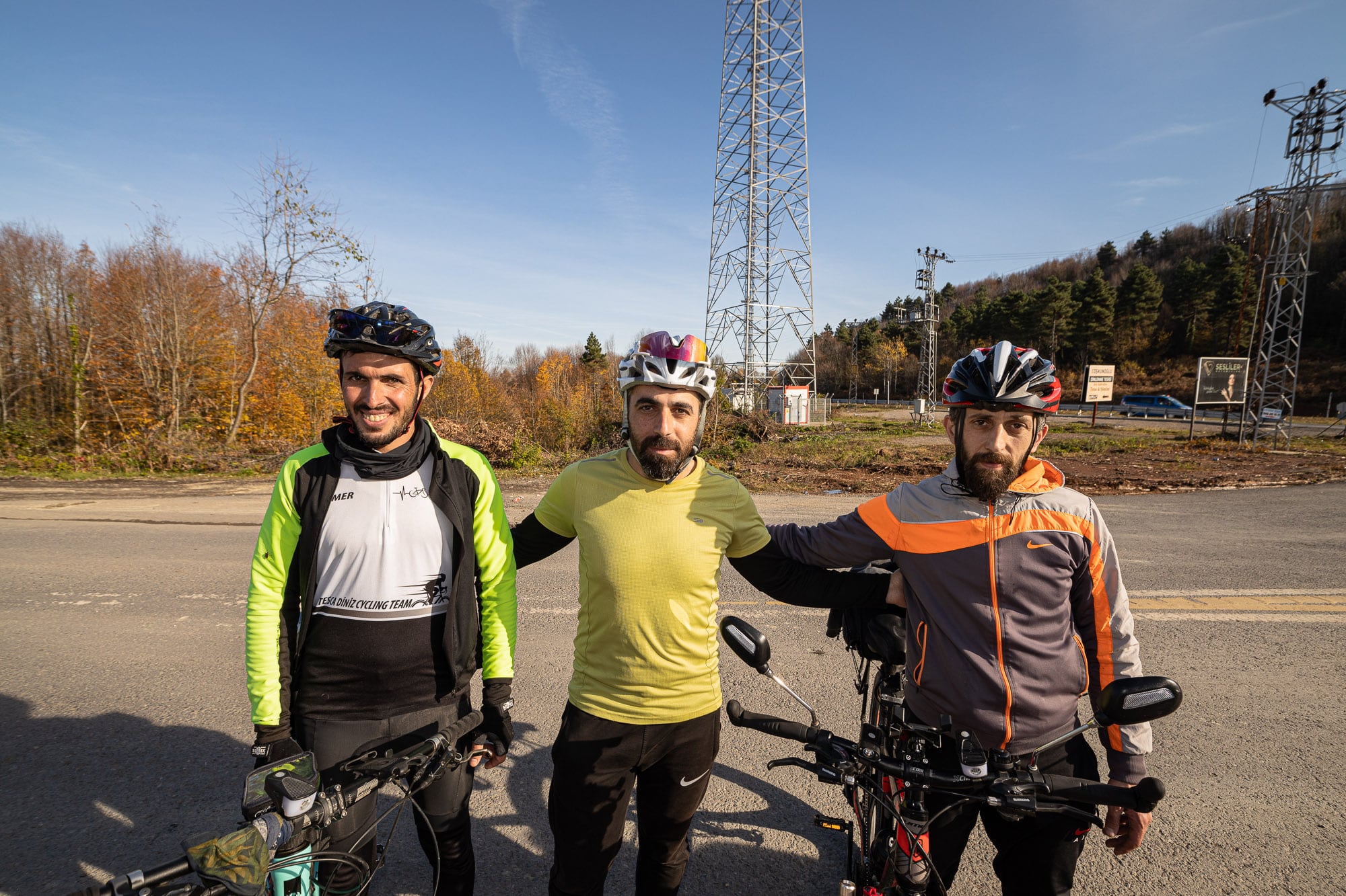 Omar, Sercan, Nasım, cyclists from Zonguldak