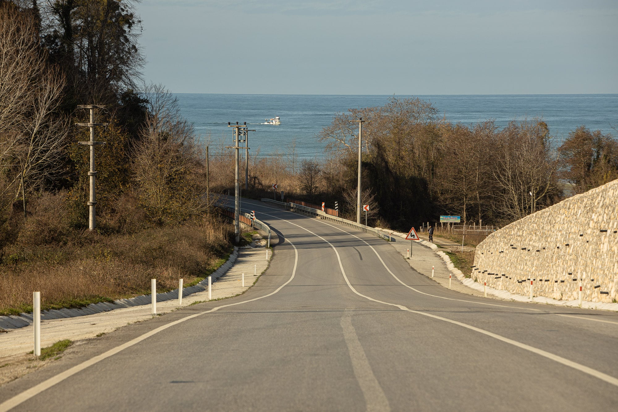 the road to walk from Akcakoca to Karaburun