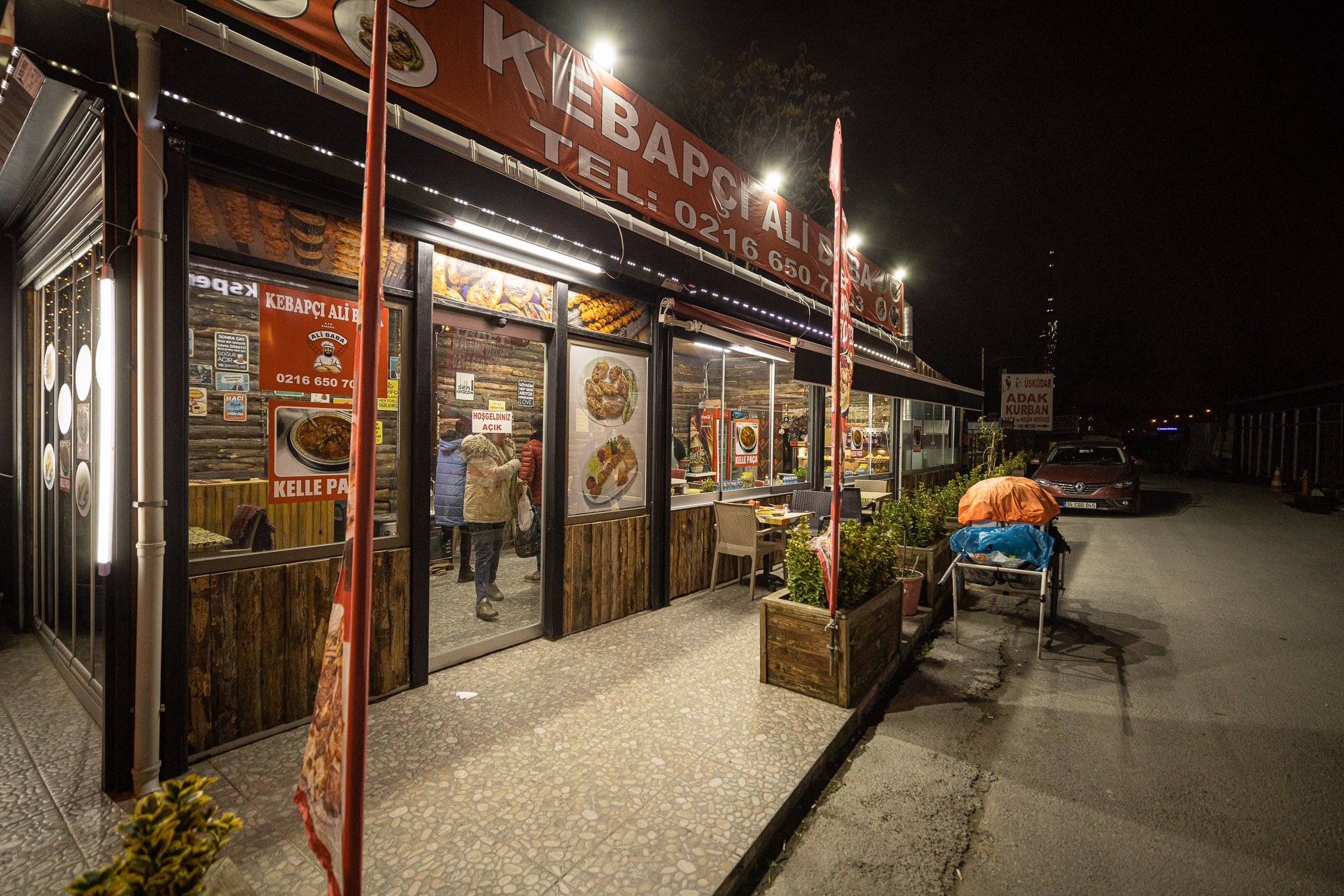 roadside restaurant in Istanbul