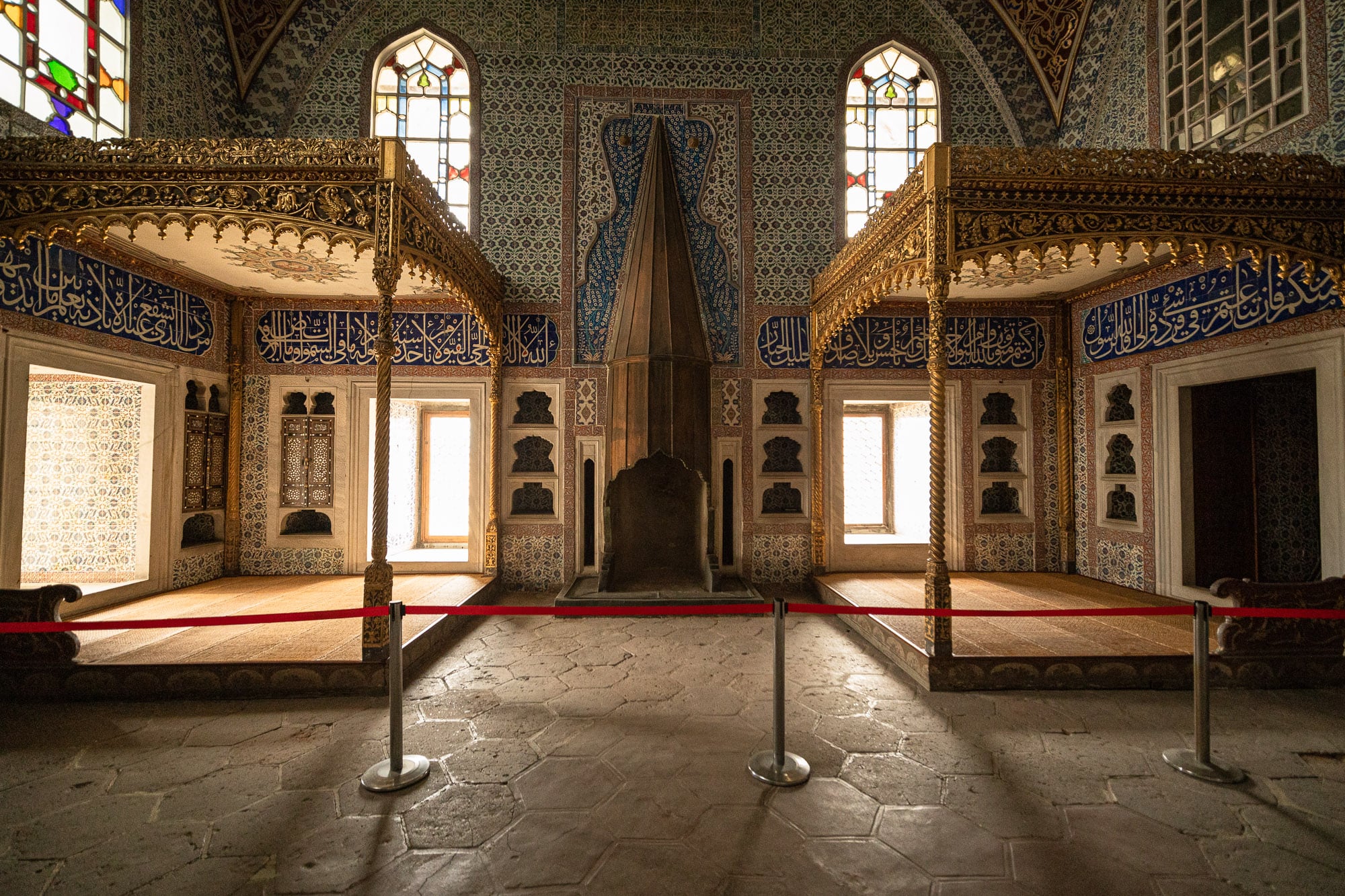 decorated room in Topkapi Palace