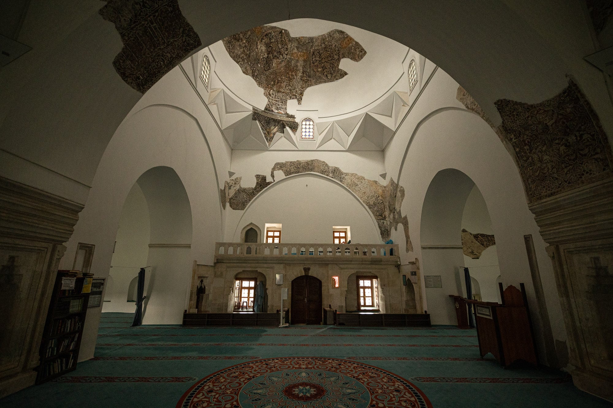 inside the Muradiye Mosque of Edirne
