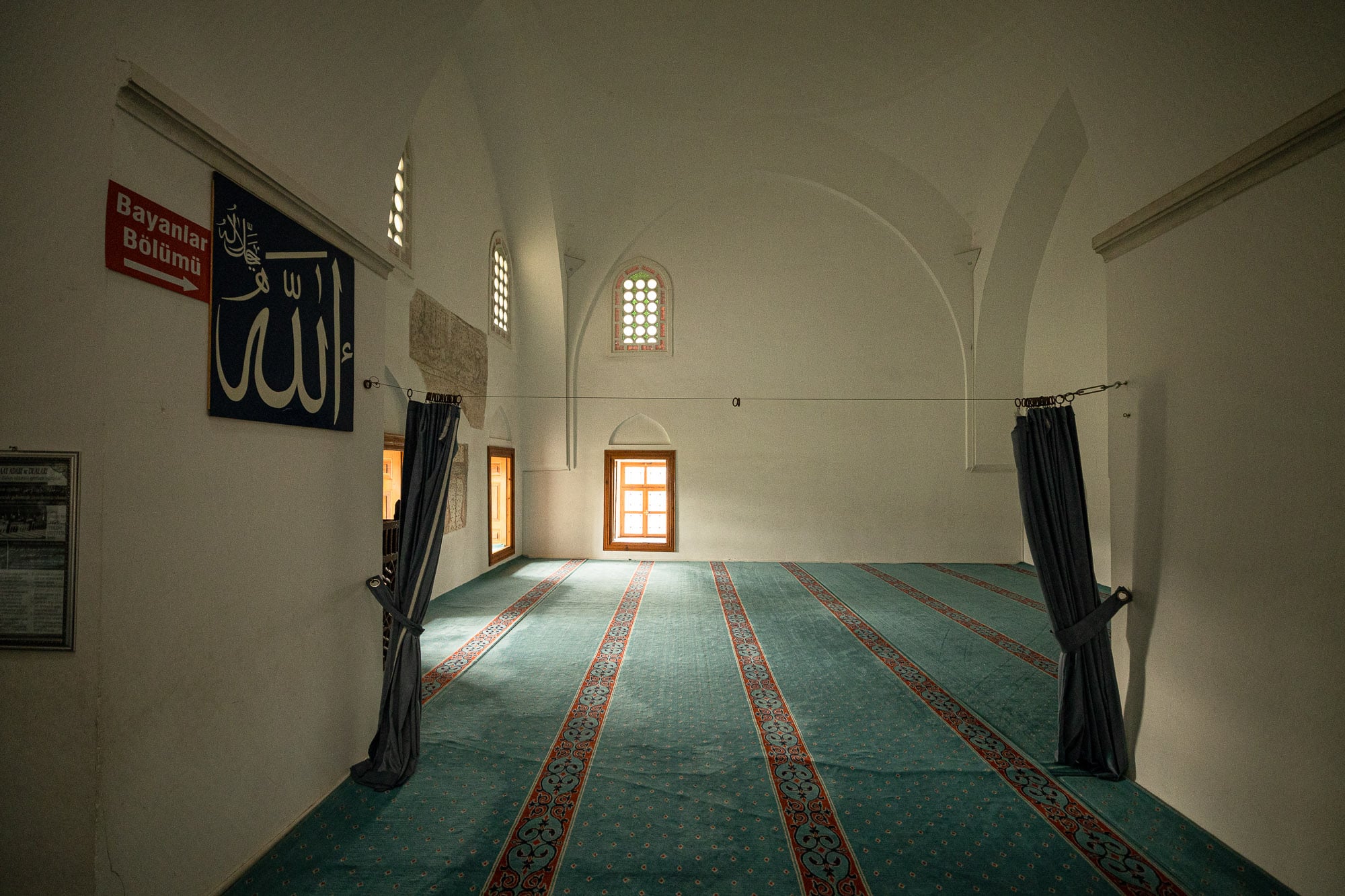 women section of the Muradiye Mosque of Edirne