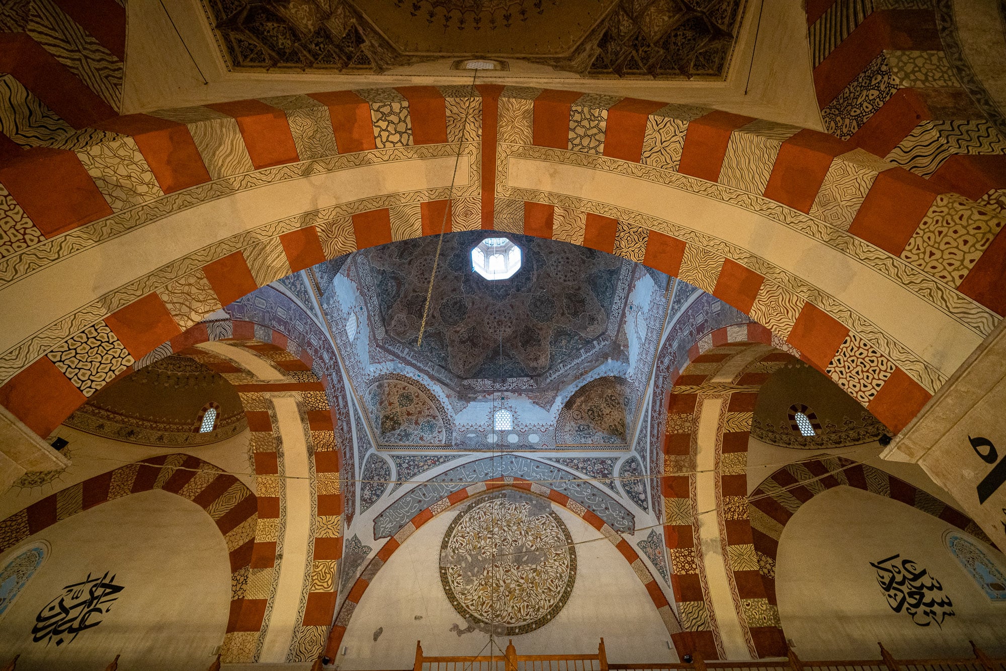 ornaments in the Old Mosque of Edirne