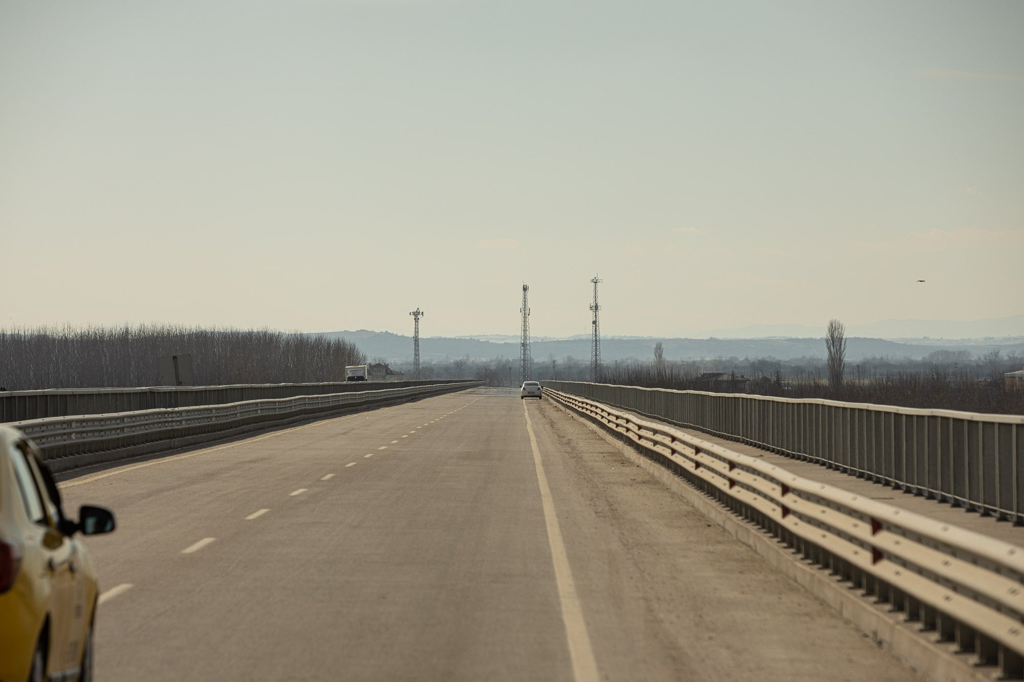 Highway bridge over the Tunca River