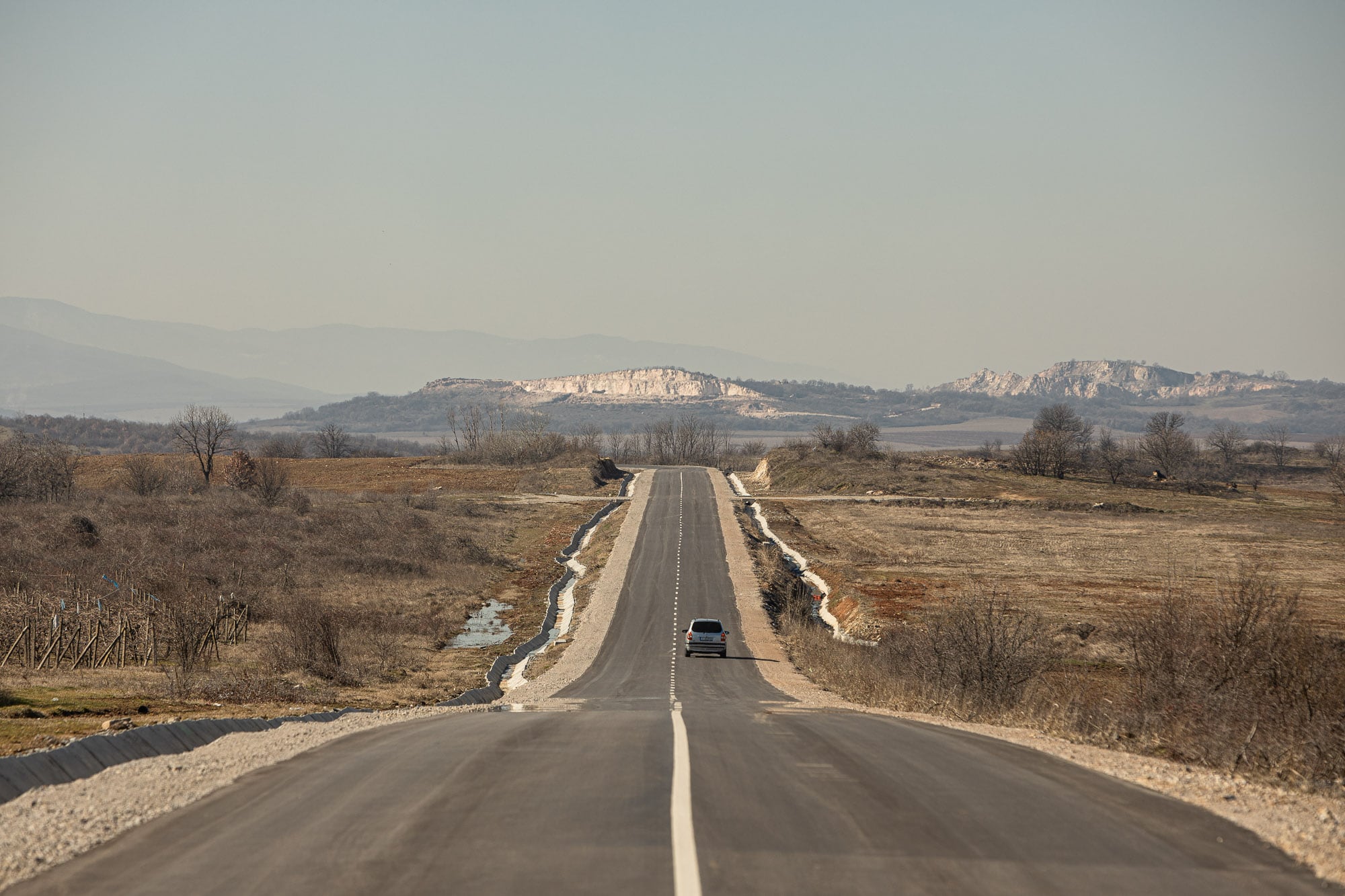 the road to walk from Aleksandrovo to Haskovo