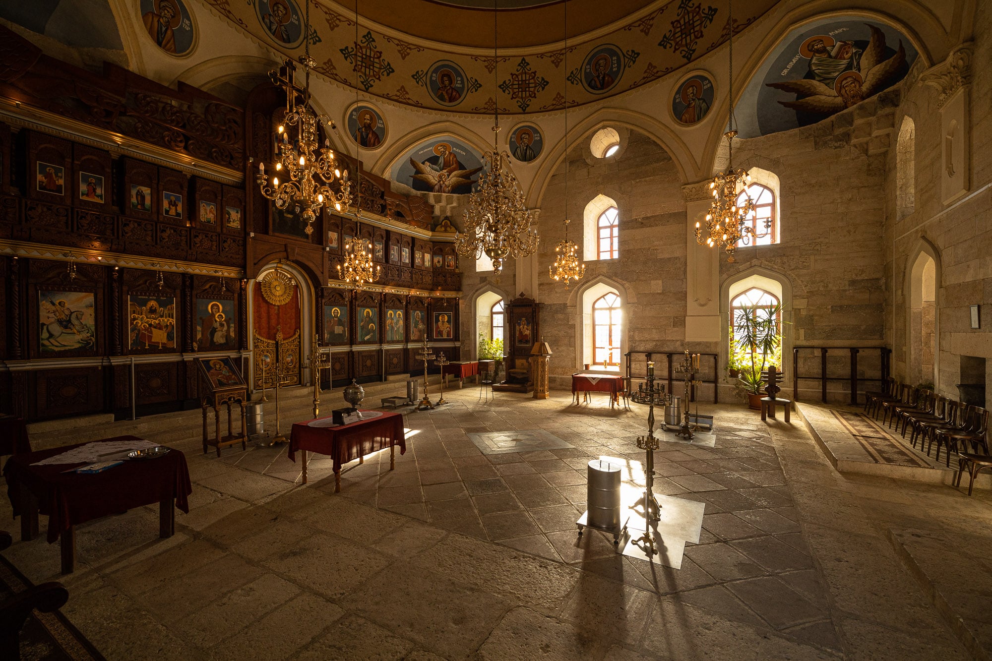 inside the Uzundzhovo church