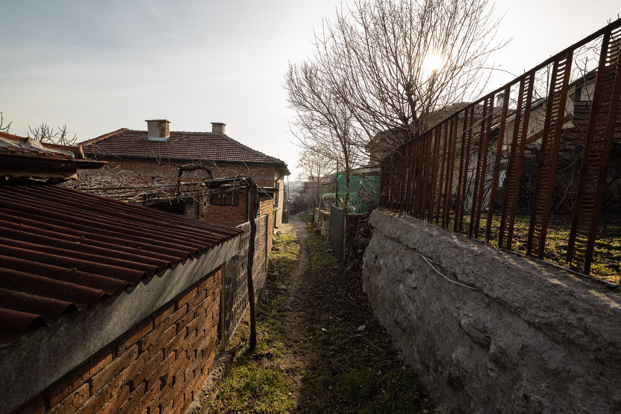 the tiny back alleys of haskovo