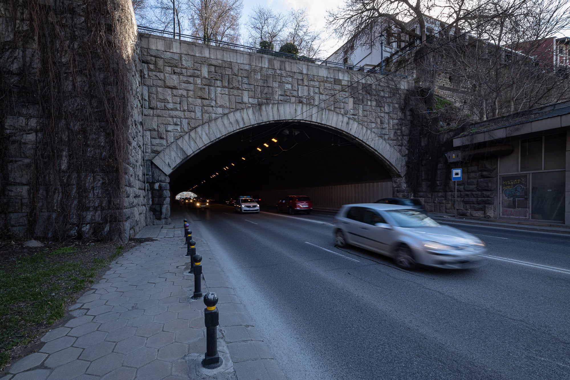 a tunnel in Plovdiv