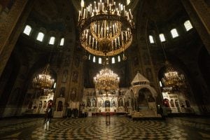 inside the Alexander Nevsky Cathedral