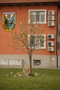 Easter decorations in Bozhurishte