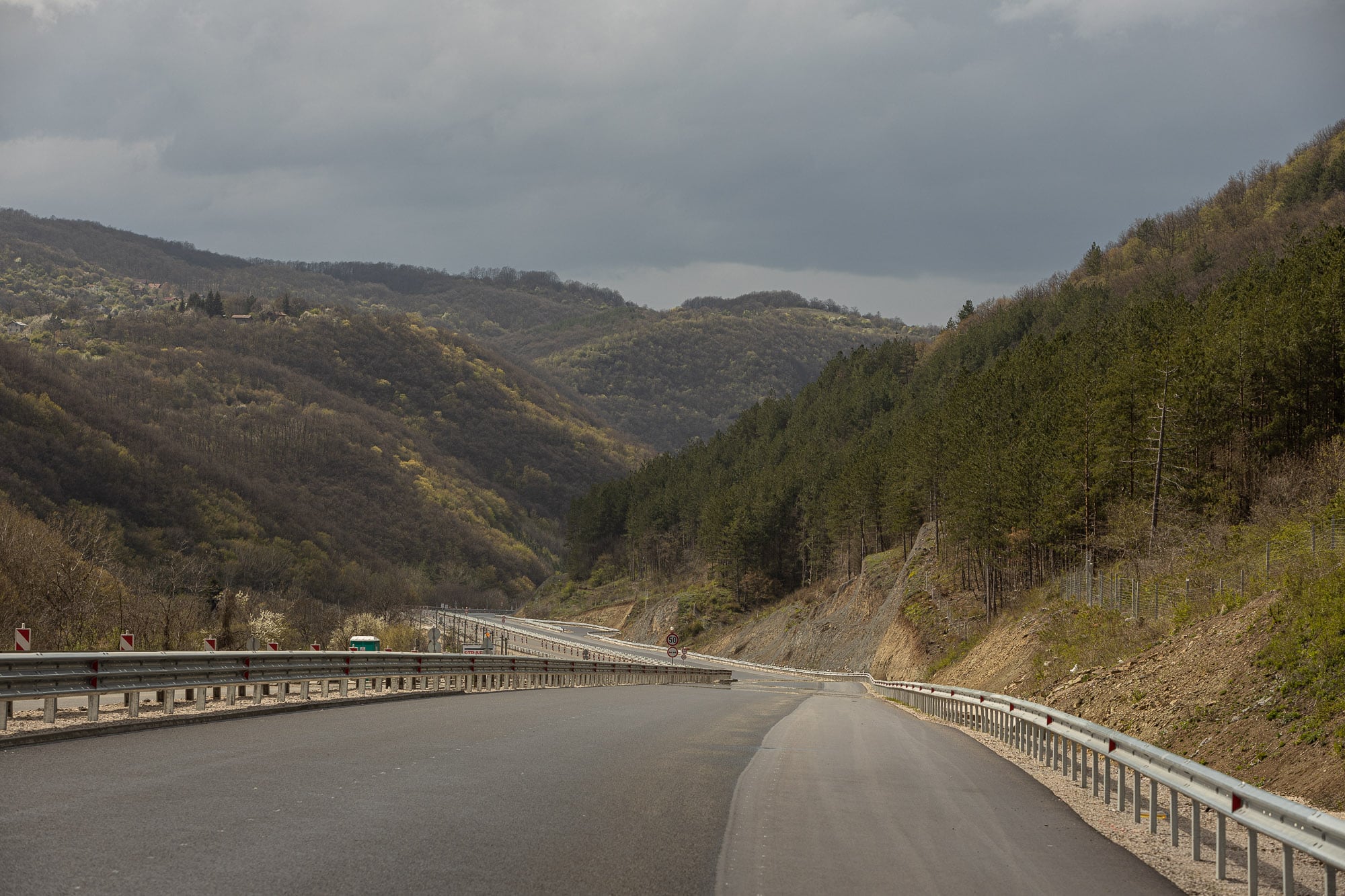 the new highway from Dragoman to Dimitrovgrad